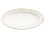 Pickard Gold Rim Oval Large Platter- Monogrammed